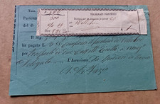 RICEVUTE DAI TELEGRAFI PONTIFICI TELEGRAMMA DA TERRACINA A VELLETRI 1869