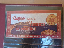 ETICHETTA PASTIFICIO VINCENZO DE MARTINO CASTELLAMMARE DI STABIA