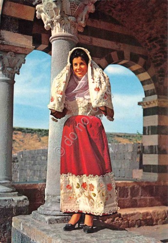 Cartolina costumi tradizionali - cartolina,