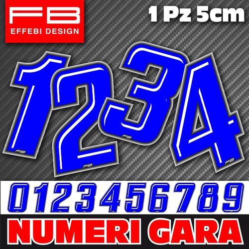 Adesivi stickers numero gara - adesivi,