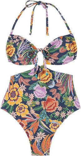 Tropical bandeau trikini - tropical,