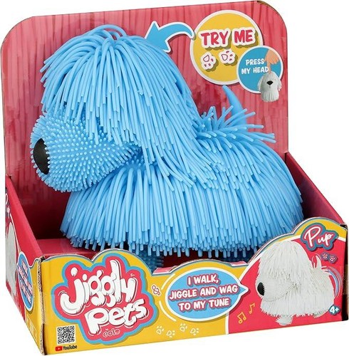 Jiggly pets blue pup - -,