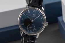 Orologio uomo IWC Portugieser carica manuale acciaio inox carica manuale ref. IW545407 