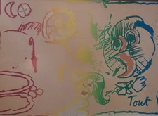 PIERRE ALECHINSKY litografia  pubblicata del 1971  ''TOUT''  