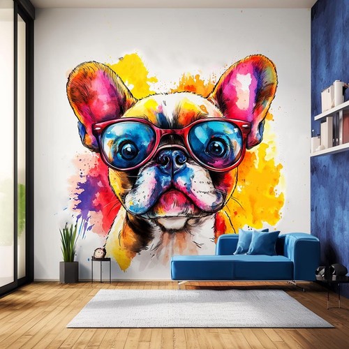 Adesivo parete bulldog - adesivo,