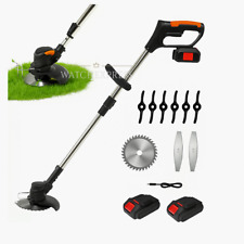 DECESPUGLIATORE A BATTERIA TAGLIABORDI ELETTRICO 1200W TAGLIAERBA 2 BATTERIE