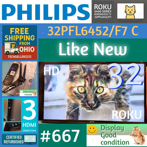 Philips 720p smart roku - philips,