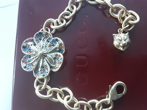 100 gucci bracciale logo - bracciale,