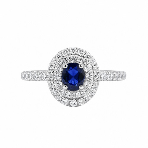 Anello salvini con zaffiro - anello,