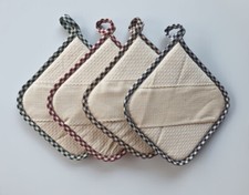 PRESINE DA CUCINA SET DA 4 PEZZI CON INSERTO IN TELA AIDA 100% COTONE PRODOTTO I