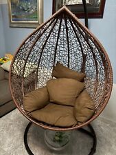 Marrone 02814135marrone Poltrona Sospesa da Giardino - Marrone/Moro