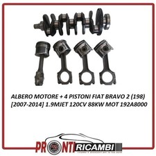 Albero motore e 4 pistoni per