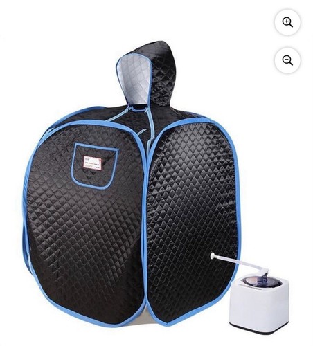 Sauna vapore nera pieghevole - nera,