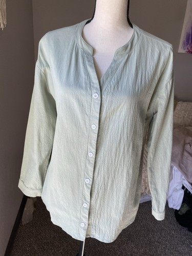 Camicia donna verde salvia