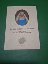 santino HolyCard Relic Reliquia Suor Maria Maddalena Della SS. Trinità 
