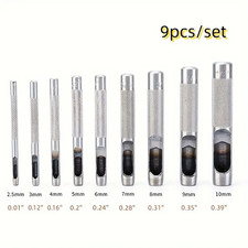 FUSTELLE IN ACCIAIO SET 9 PZ