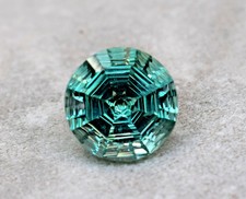 Pietra Preziosa Certificata 17,74 Ct Acquamarina Blu Naturale Maestro Taglio Tondo Raro Ritrovamento