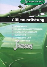 Attrezzatura per letame Sansone, originale Brochure Programma 2005