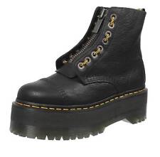 Dr. Martens Sinclair Max - Anfibi Platform In Pelle Pisa Nero - Donna Scarpe