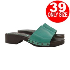 Clogs in vero legno nero da