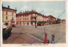 CASSANO D' ADDA -PIAZZA VITTORIO EMANUELE -VECCHIE POMPE DI BENZINA