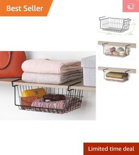 Elegant Black Wire Under-Shelf