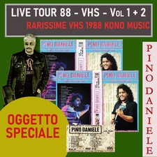 Pino Daniele - RARISSIME 2 VHS - LIVE TOUR 88, INTROVABILI SU EBAY