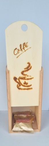 Cassetta porta cialde legno - porta, in