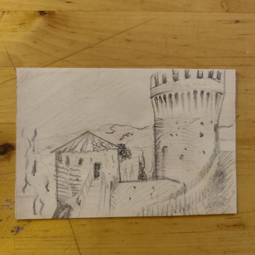 Brisighella disegno matita - disegno,