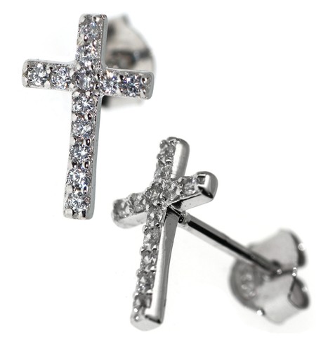 Orecchini croce argento 925 - croce,