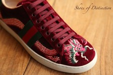 Gucci dragon burgundy velluto - dragon,