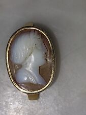 STRAORDINARIO ANTICO CIONDOLO ITALIANO CAMMEO CORNICE ORO 18 KT. E CONCHIGLIA 1520