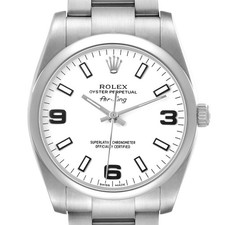 Rolex Air King 34 Steel White