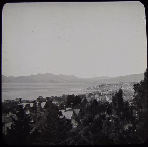 Glass magic lantern slide - glass,