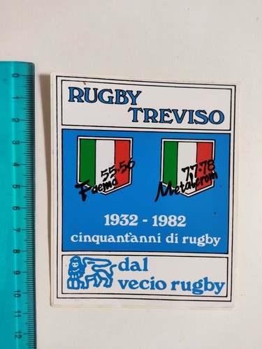 Adesivo rugby treviso dal - treviso,