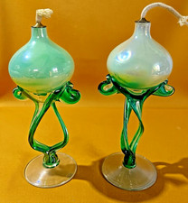 Coppia di lampade a olio