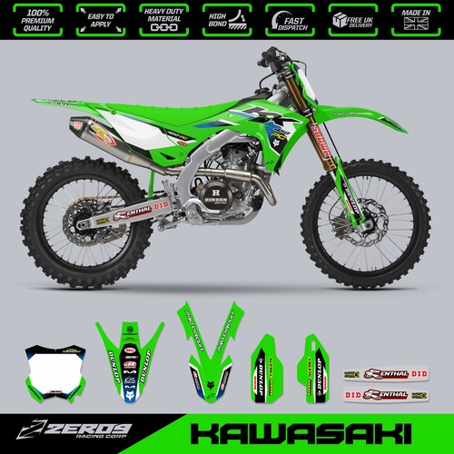 Kawasaki motocross grafica - motocross,