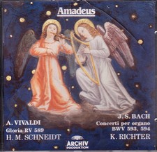 Vivaldi. Gloria RV 589 - Bach. Concerti per organo BWV 593, 594 - CD Amadeus