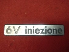 Targhetta posteriore 6V INIEZIONE per ALFA ROMEO 75 / 90