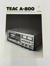 Brochure vendita cassette Teac
