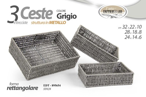Cestini ceste rettangolari - 3,