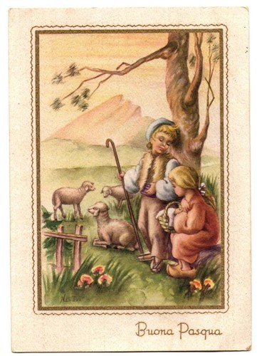 Cartolina 2364 buona pasqua - cartolina,