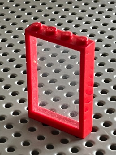Lego red window - lego, 5