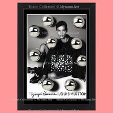 Anni ' 00  * Pubblicità Originale "Louis Vuitton - YAYOI KUSAMA, Borsa Nera a Po