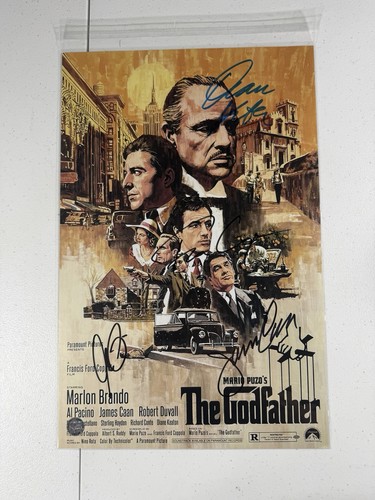 Poster firmato godfather cast - godfather,