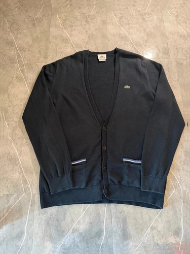 Cardigan lacoste vintage - cardigan, bleu