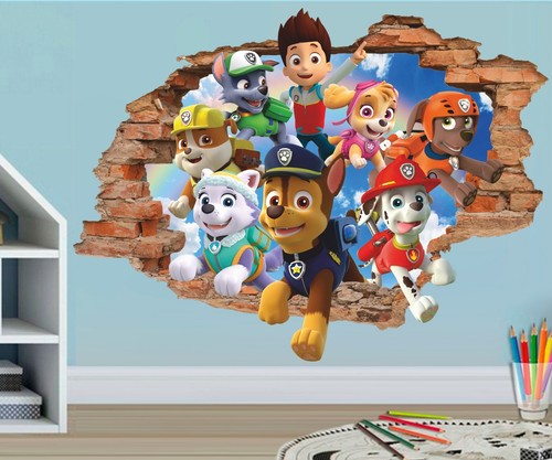 Adesivo murale puppy - murale, 3d