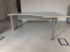 5 scrivanie ad angolo da ufficio in laminato bianco vendita separata o in blocco