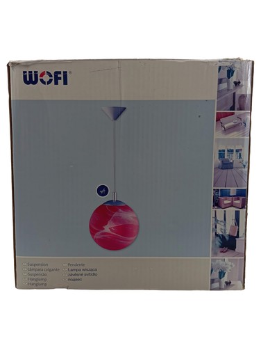 Wofi lampadario derby - rosso, in