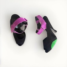 PRADA SCARPE SANDALI PELLE SCAMOSCIATA